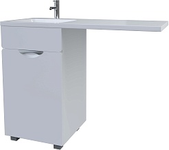 Stella Polare Мебель для ванной Кэтрин 110 L под стиральную машину с б/к белая – фотография-4